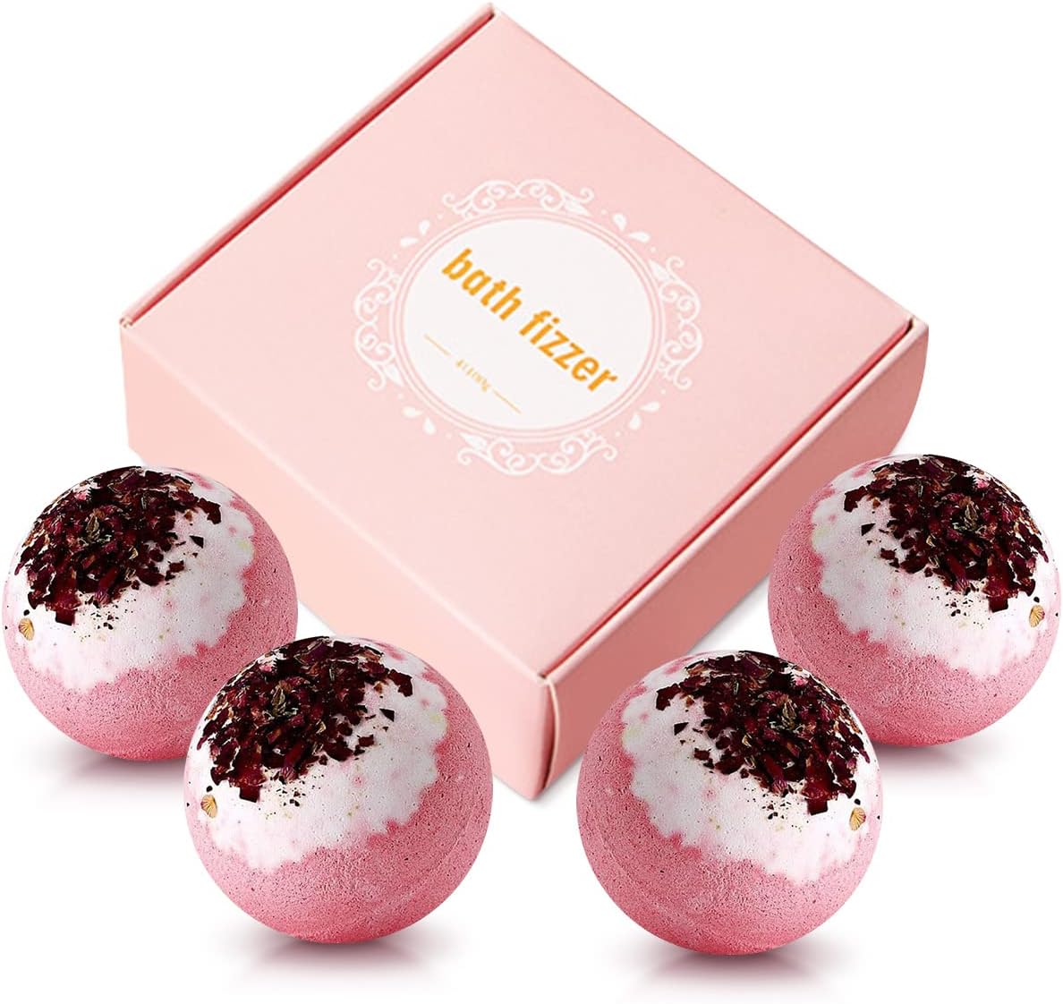 Kastu Dried Flower Bath Bombs 4-Pack Gift Set