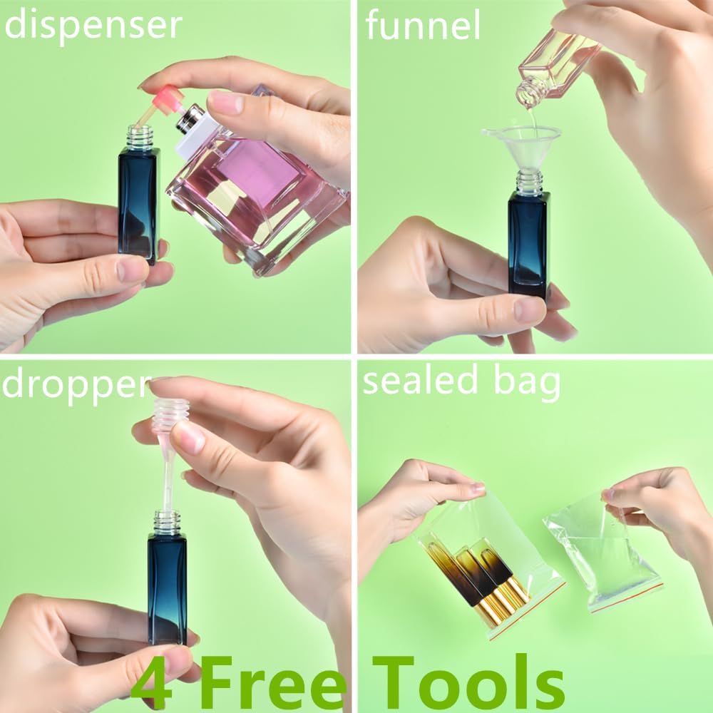 Yikimyfo Travel Perfume Atomizer Refillable 3 Pcs