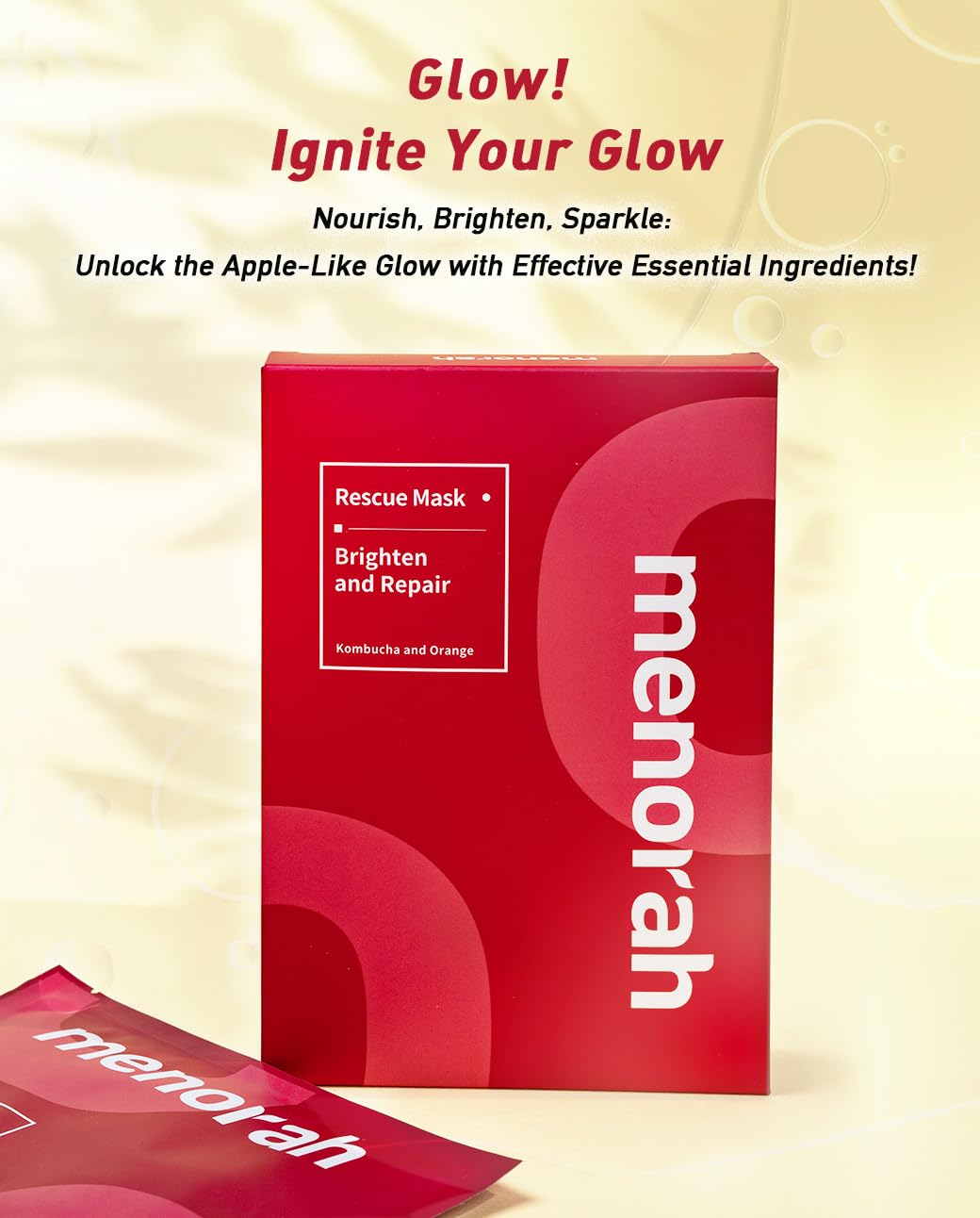 Menorah Brighten and Repair Sheet Masks 4-Pack
