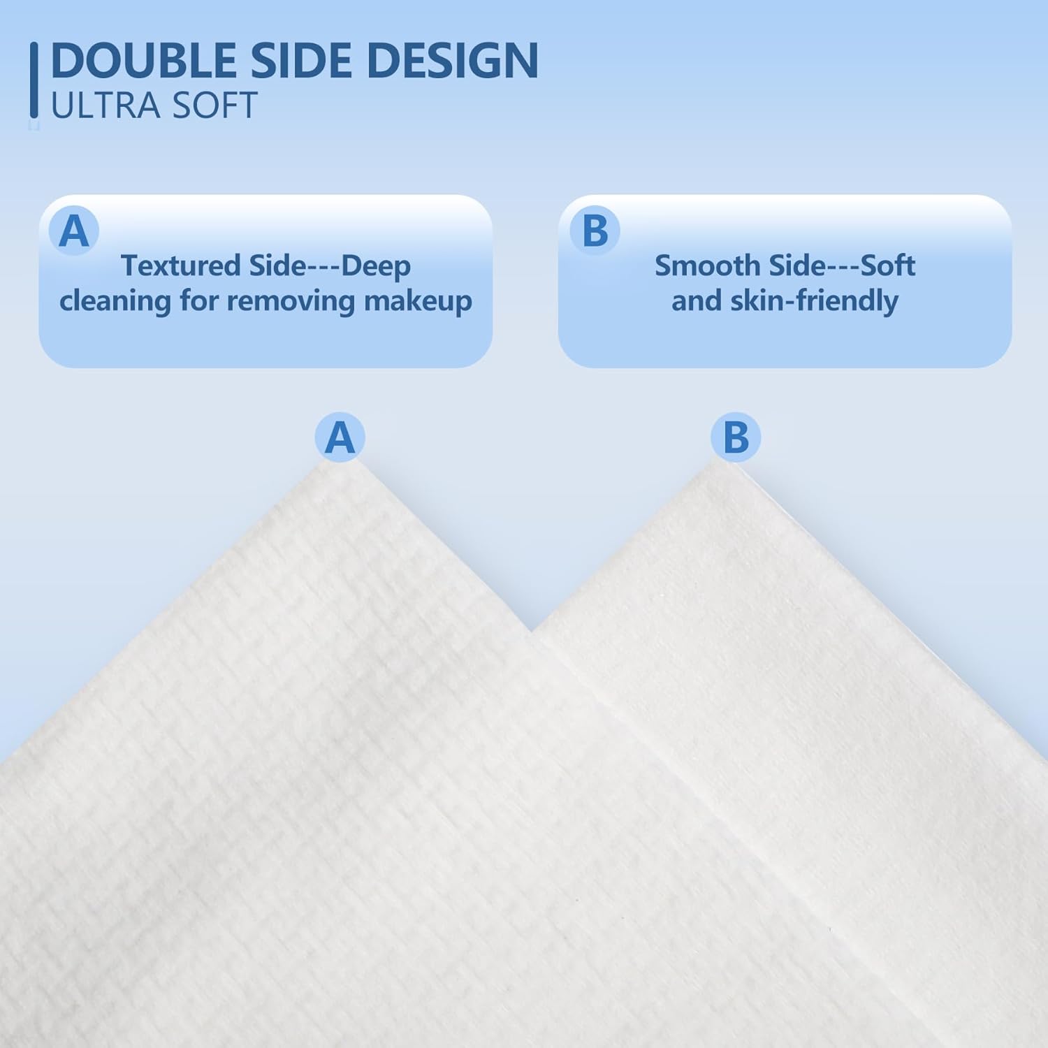 Dorahoney Disposable Face Towels 12x12 55 Count