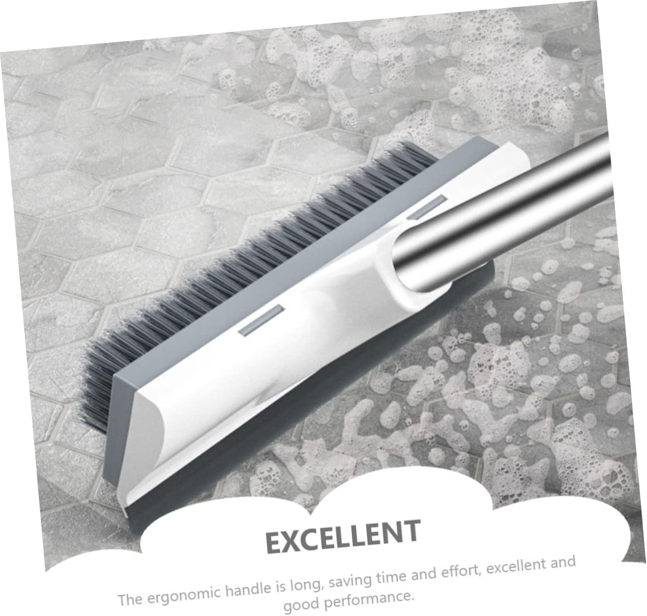 Long Handle Scrubbing Brush for Bathroom Floor Cleaning