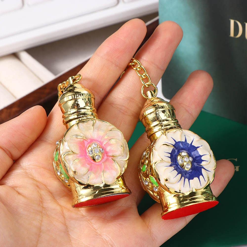 Kopida 2Pcs Desert Flower Perfume Bottle with Keychain 1