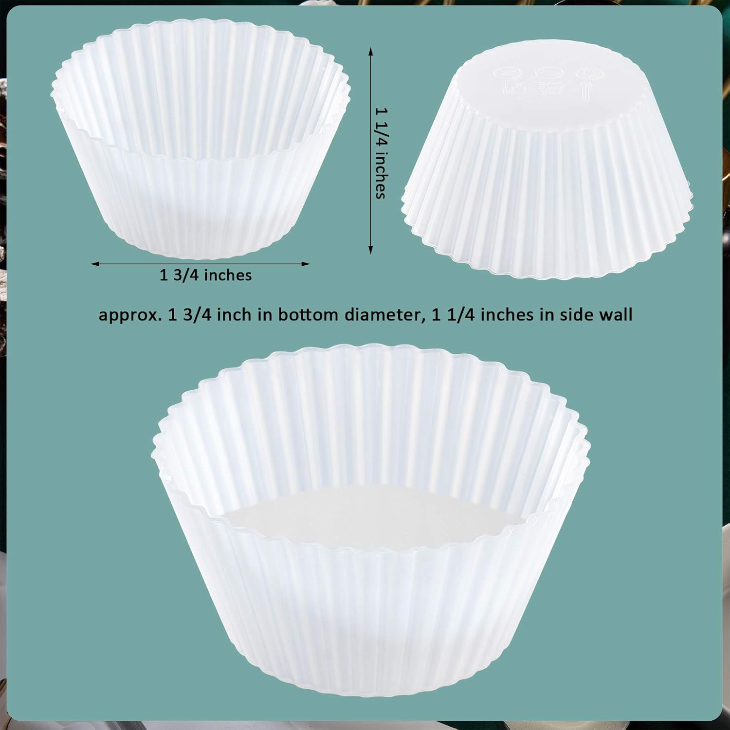 Patelai 20 Piece Silicone Wax Melt Liner Reusable