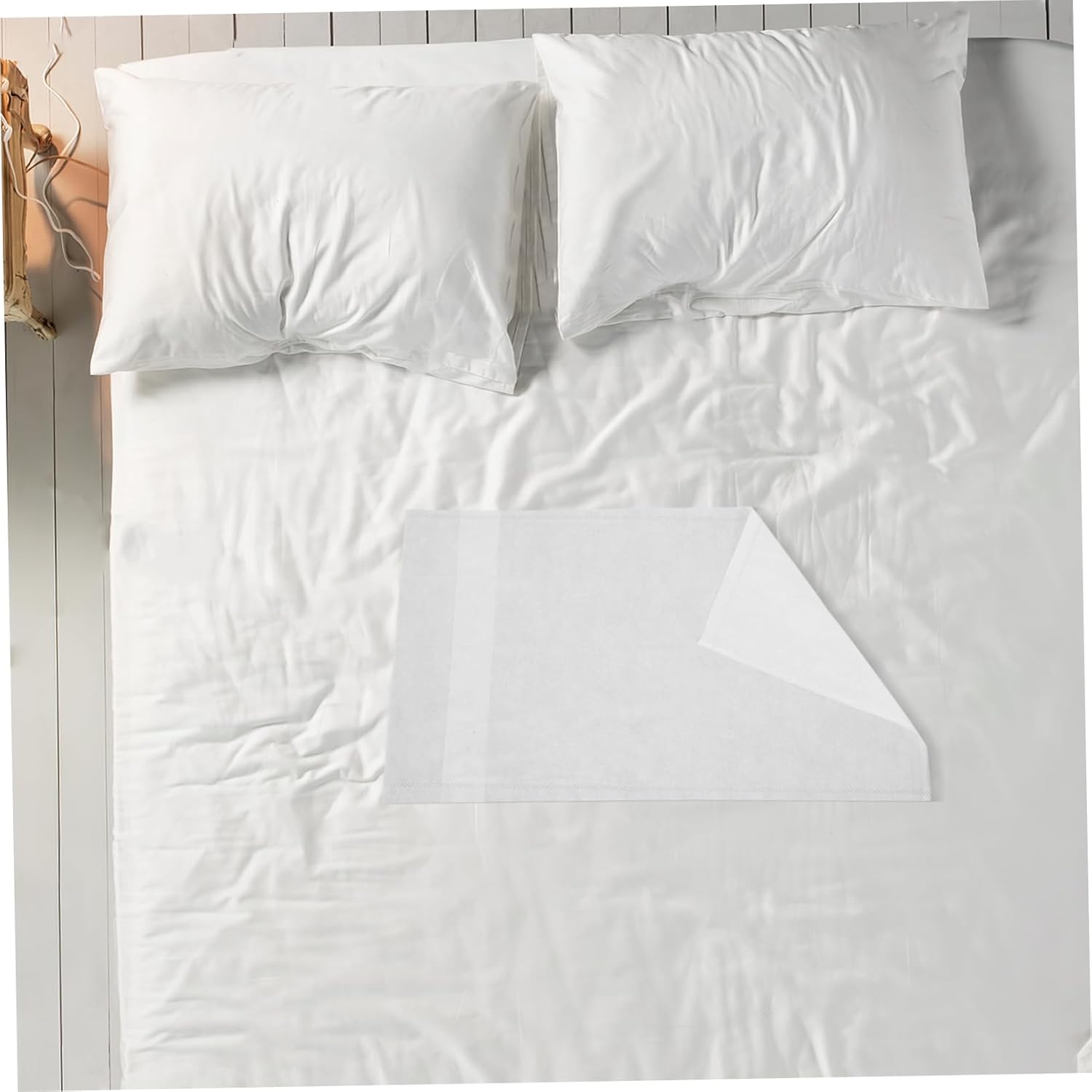 IMIKEYA 20pcs Disposable Pillow Covers for Travel Hotels Salons