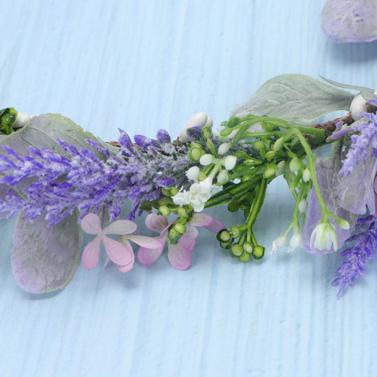 Beaupretty Lavender Flower Crown Headband for Women