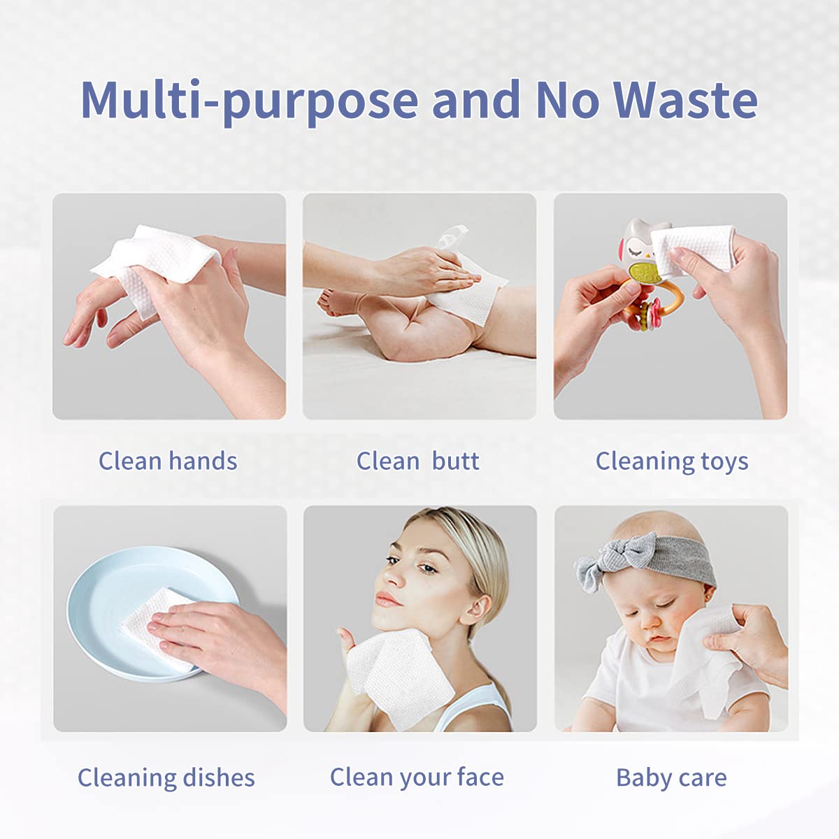 MSOEUESO Ultra Soft Disposable Face Towel 100 Count Pack