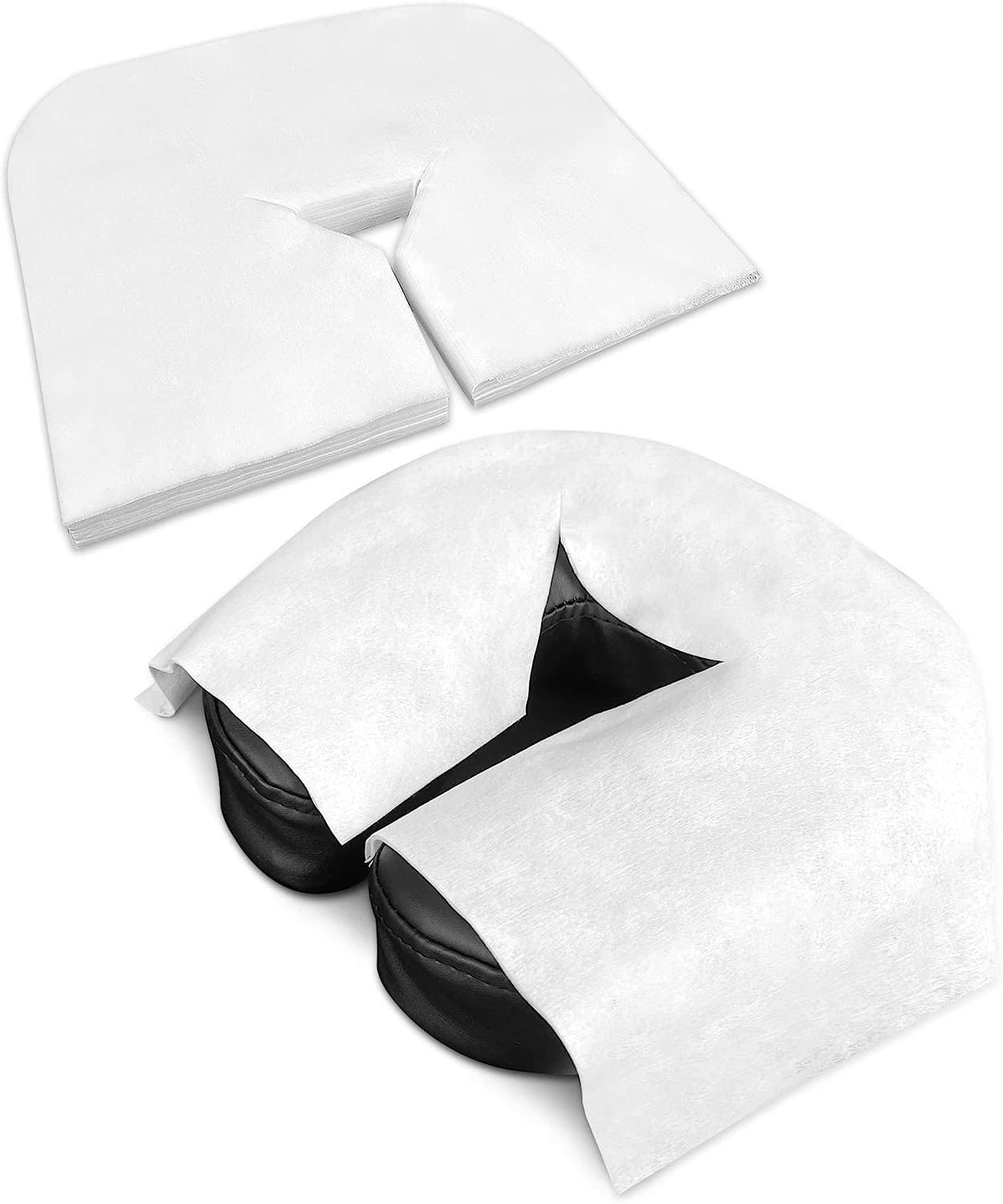 Zen Premium Disposable Face Cradle Covers - Ultra Soft Fleece Non-Sticking Medical Grade