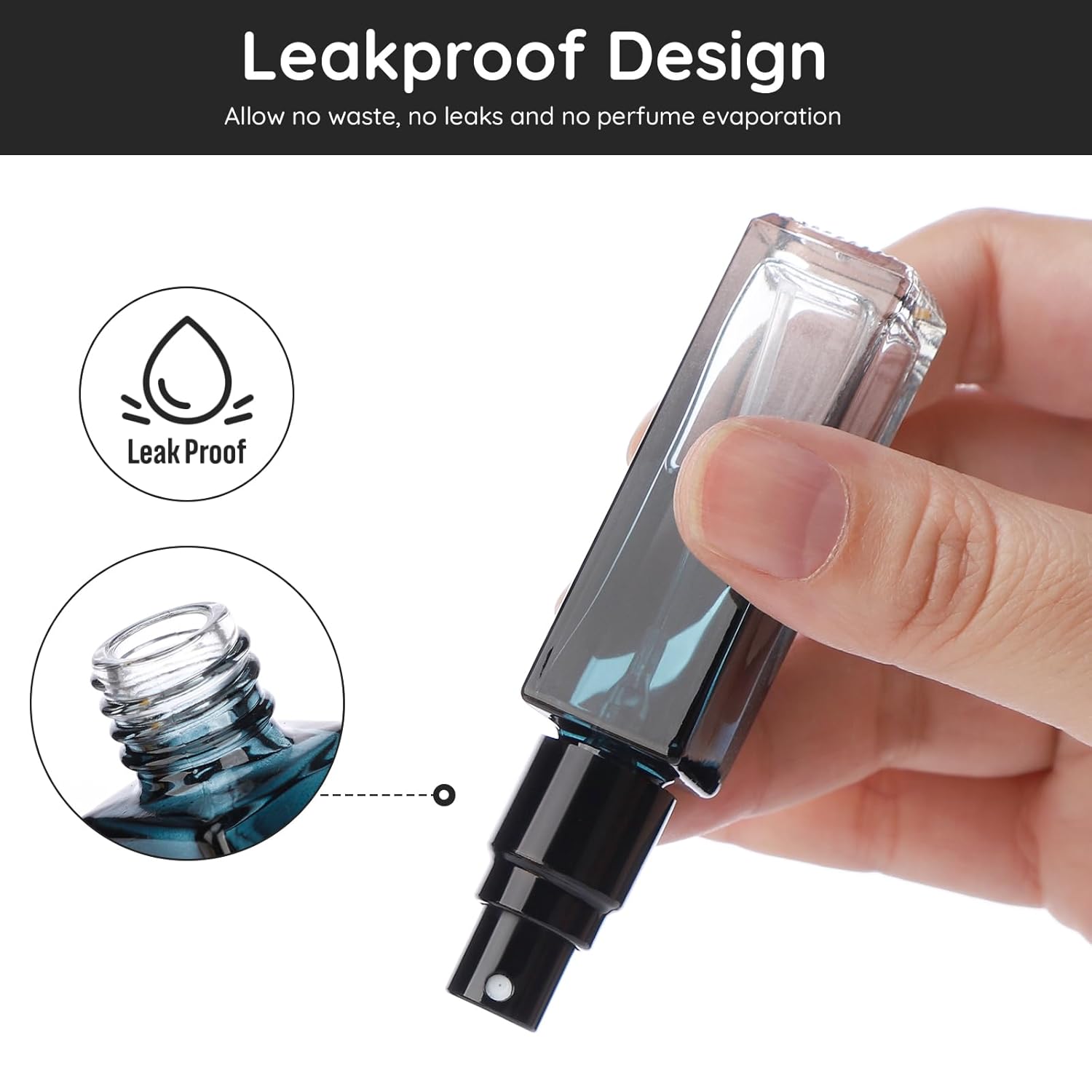 Segbeauty Refillable Perfume Bottles Set of 5