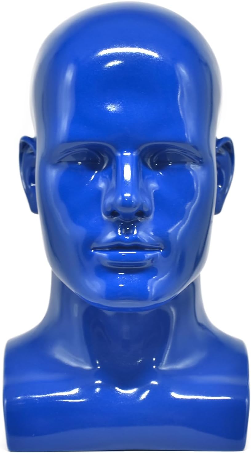 PVC Mannequin Head Black Male Display Dummy