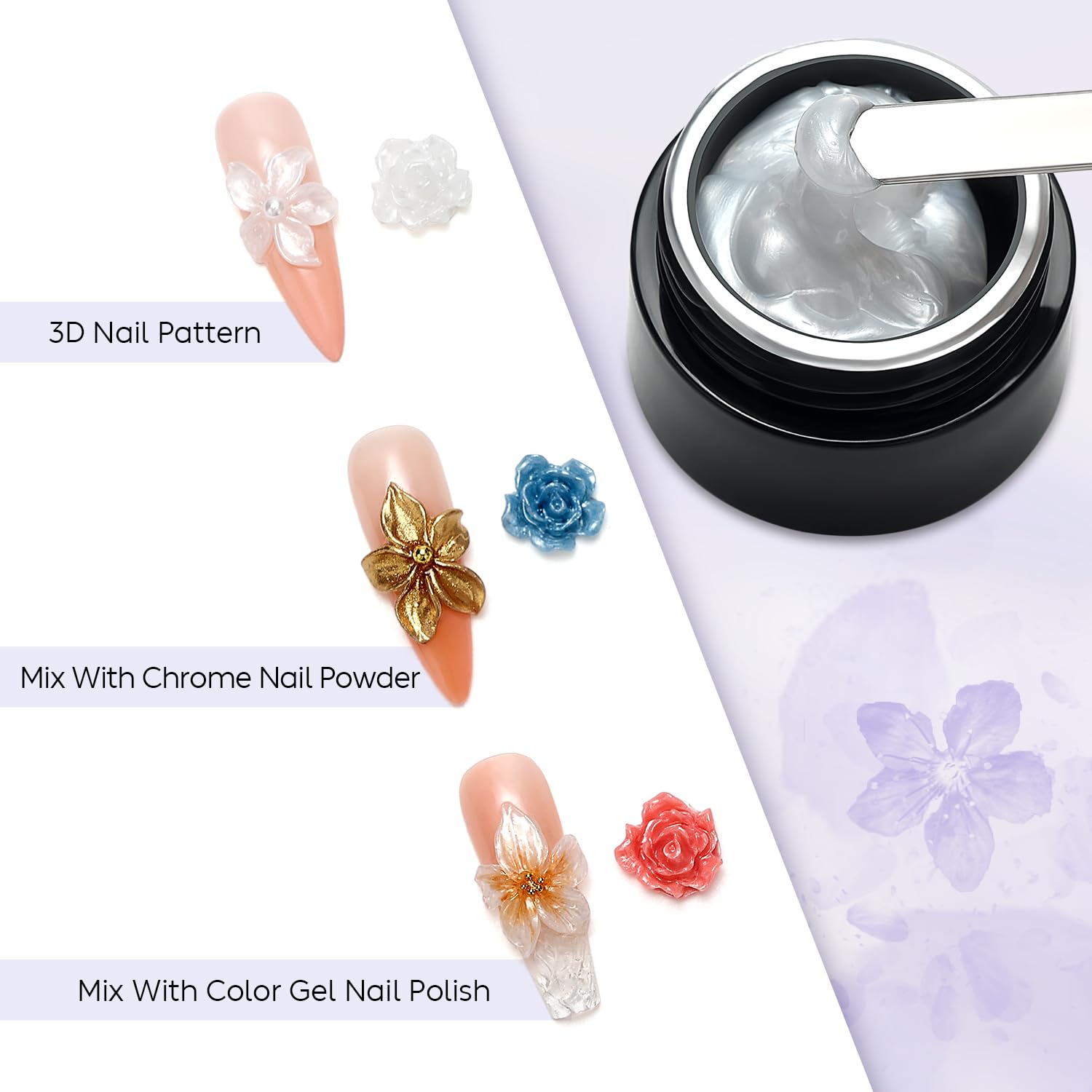 AIMEILI 3D Texture Gel Nail Glue for DIY Art