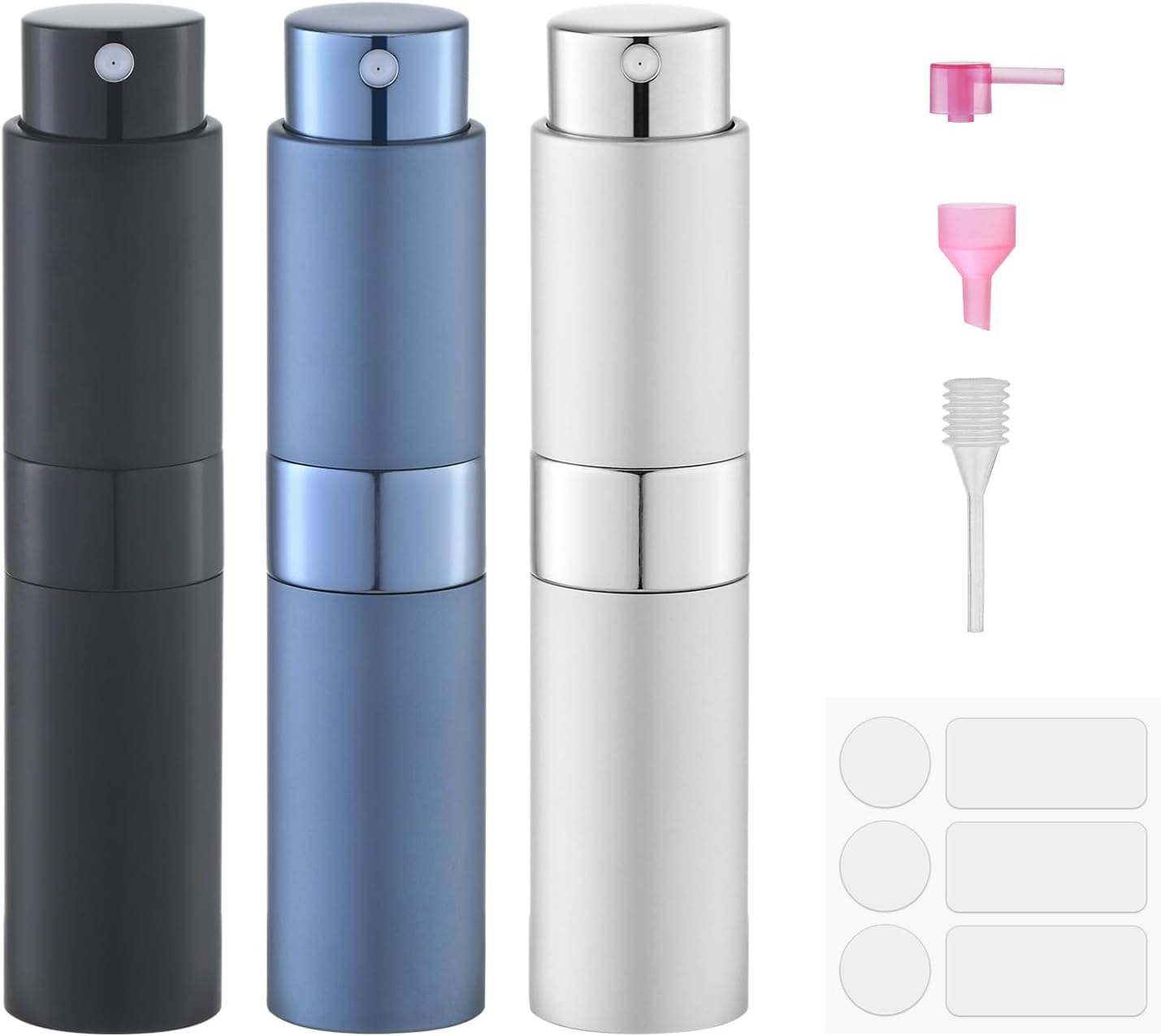 Fusupak Perfume Atomizer Travel Bottle Refillable 8ml Blue