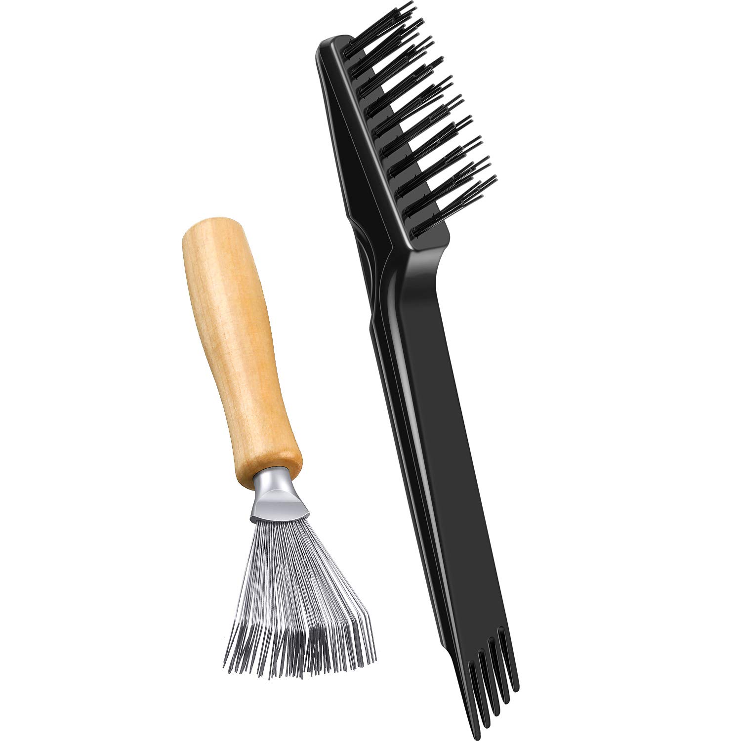 Boao Double-Ended Hair Brush Cleaner with Mini Rake