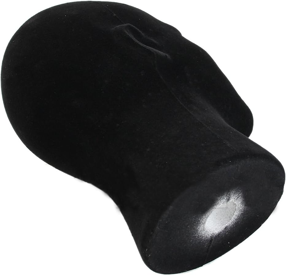 Black Foam Wig Head Stand Display Mannequin for VR Headset Mount