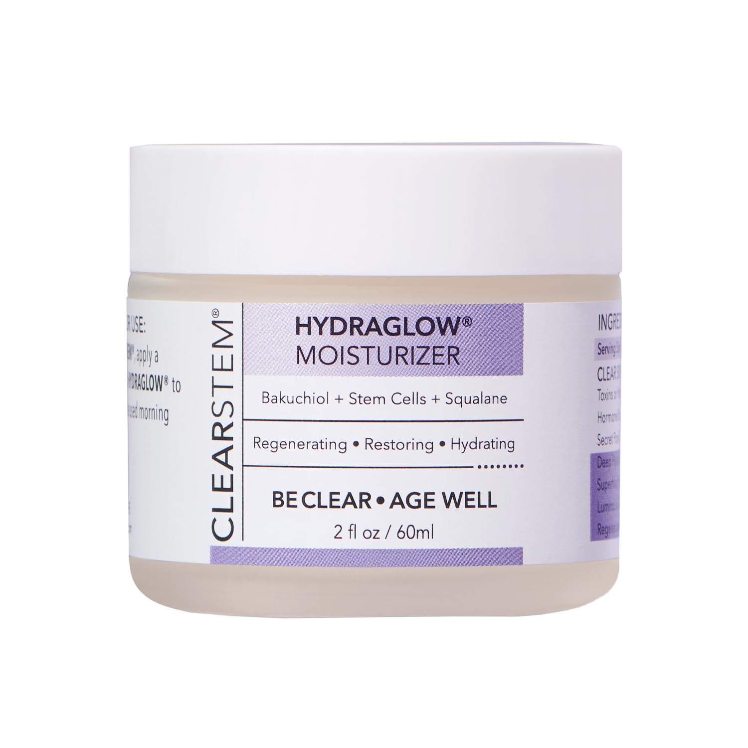 CLEARSTEM HYDRAGLOW Stem Cell Moisturizer 2 fl oz