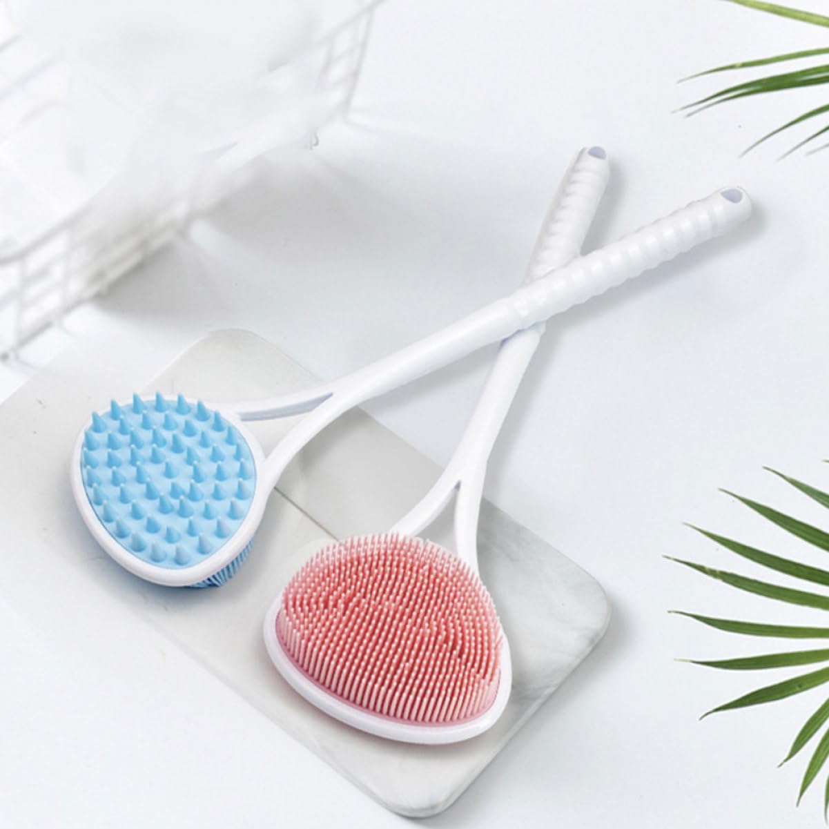 Ergonomic Long Handle Back Scrubber for Shower