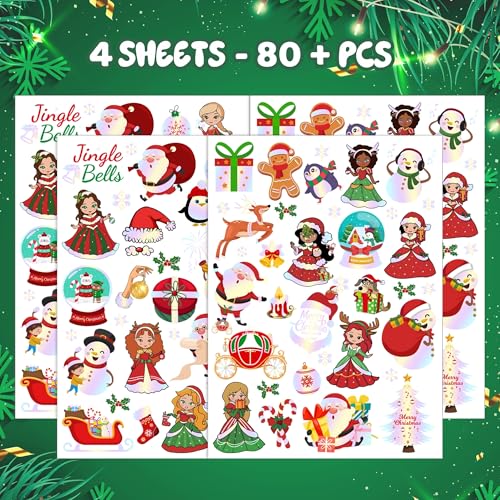 Christmas Temporary Tattoos for Kids