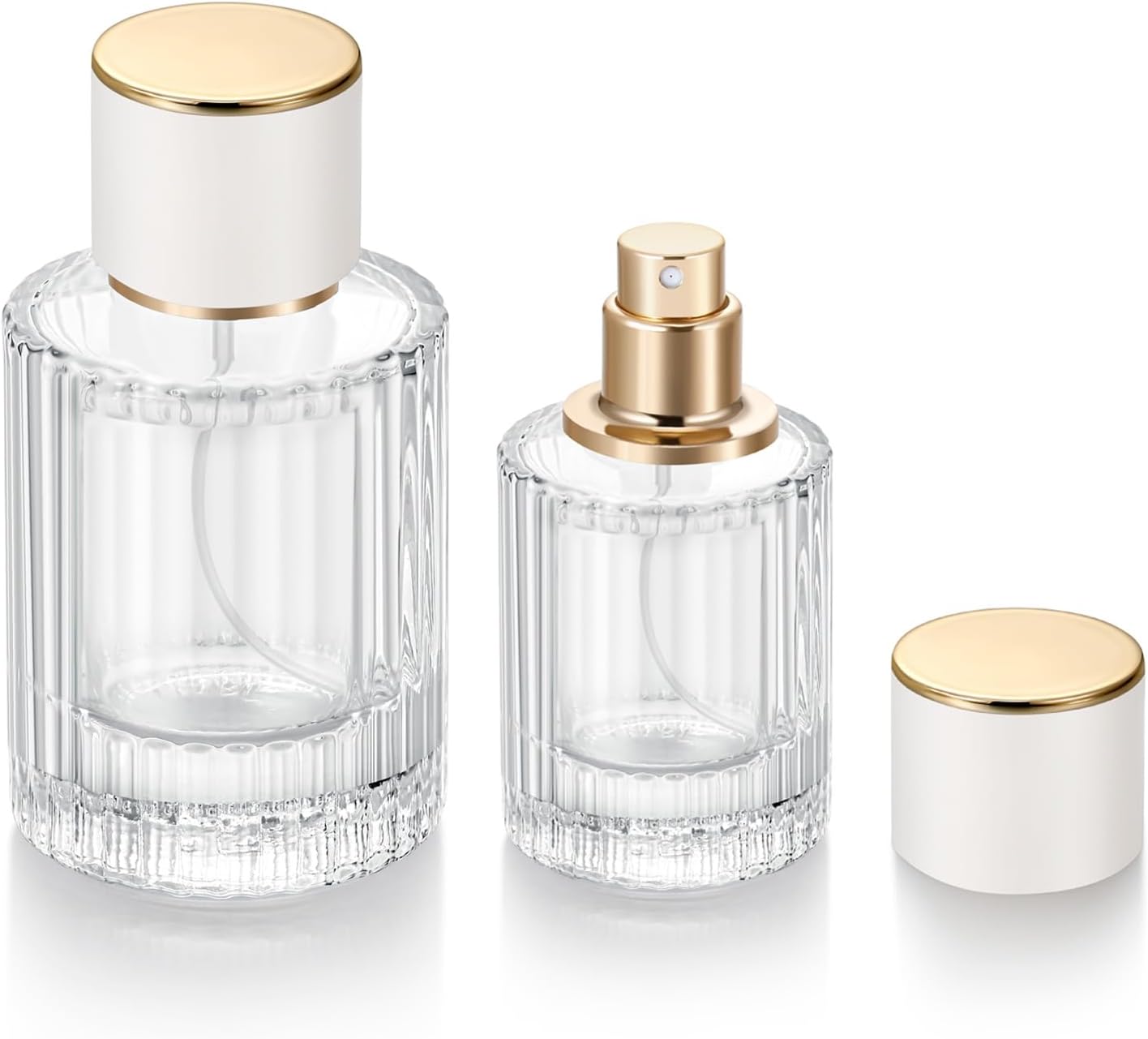 2 Pack 30ml 50ml Empty Perfume Spray Bottles Refillable and Leak Proof