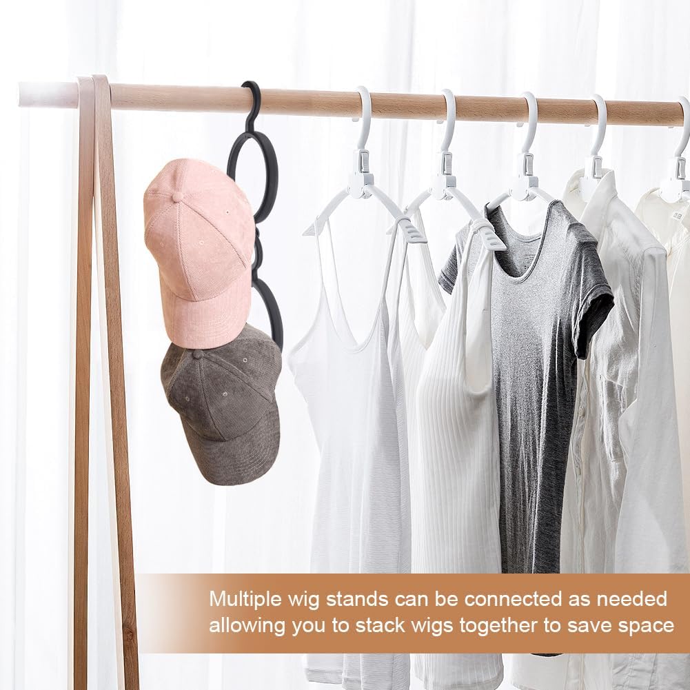 3 Pack Hanging Wig Stand Wall Mounted Wig Holder