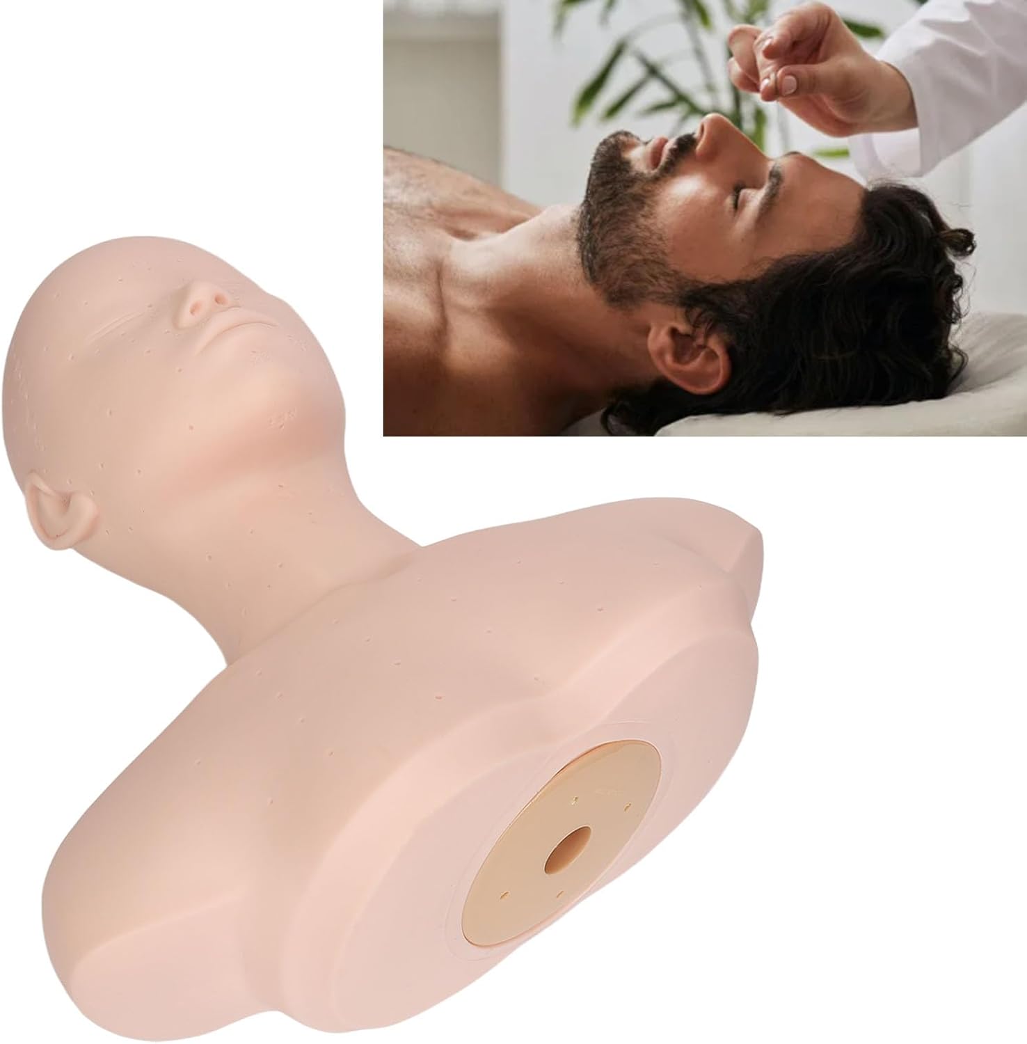 Soft PVC Mannequin Head for Makeup and Massage