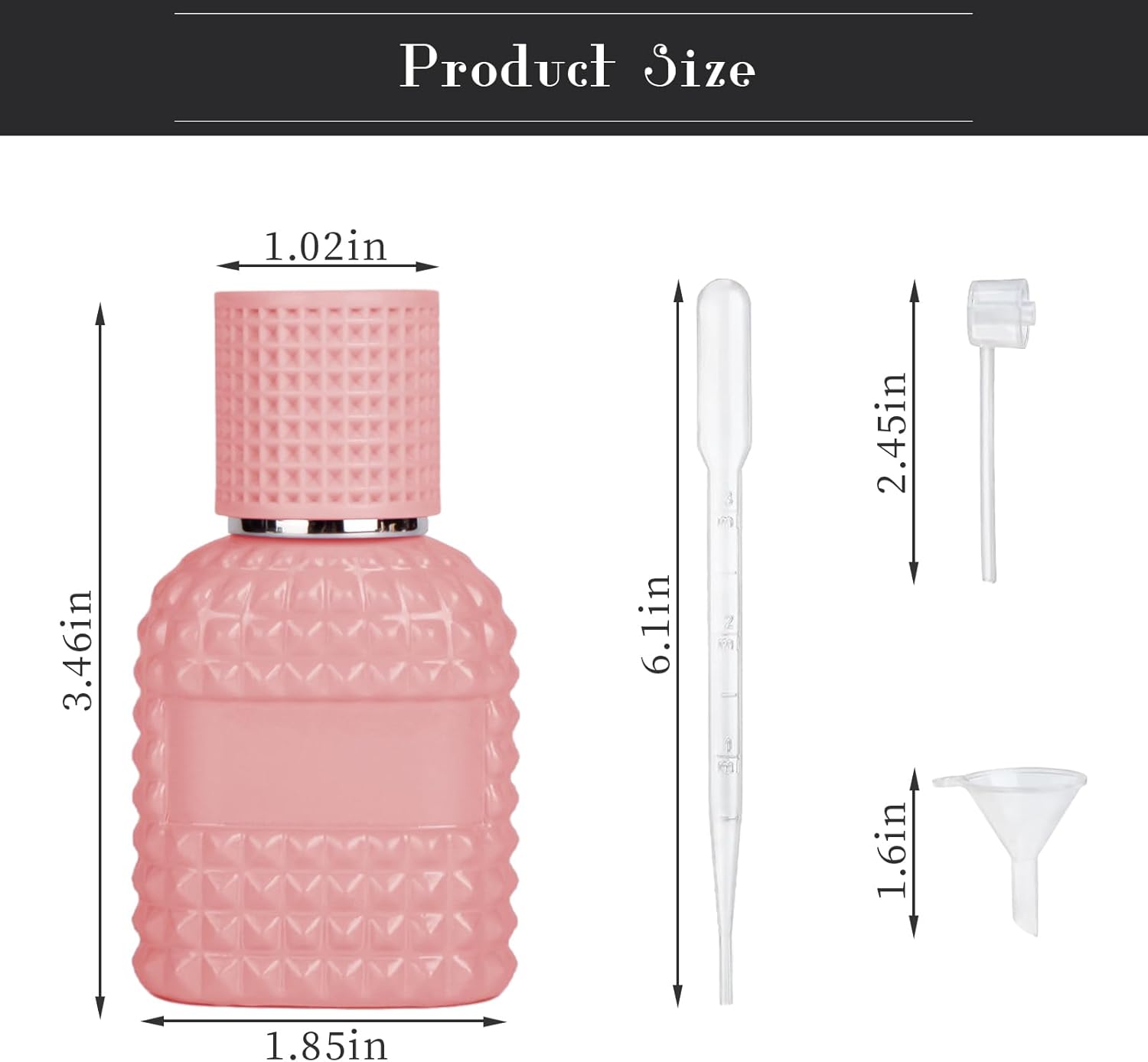 4 Pack Refillable Spray Perfume Bottles 30ML