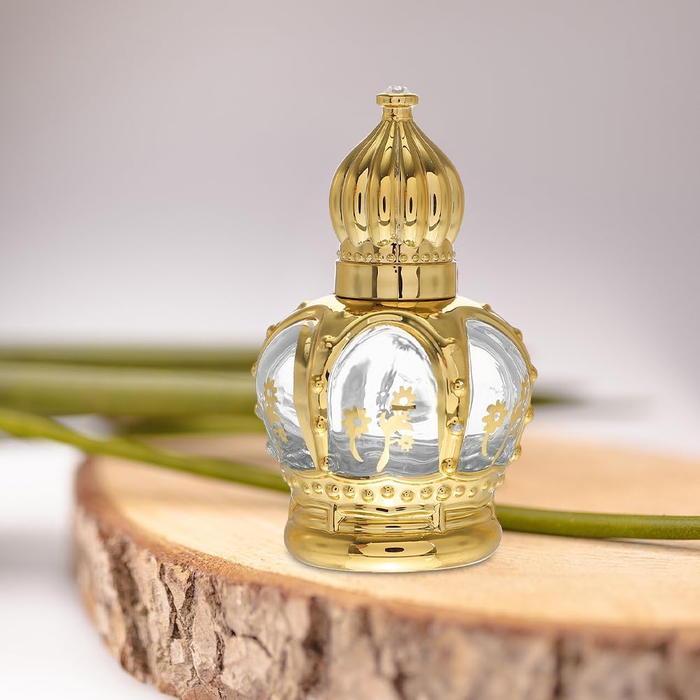 4PCS Small Glass Oil Bottles - Refillable Roller Bottles for Cosmetics and Travel