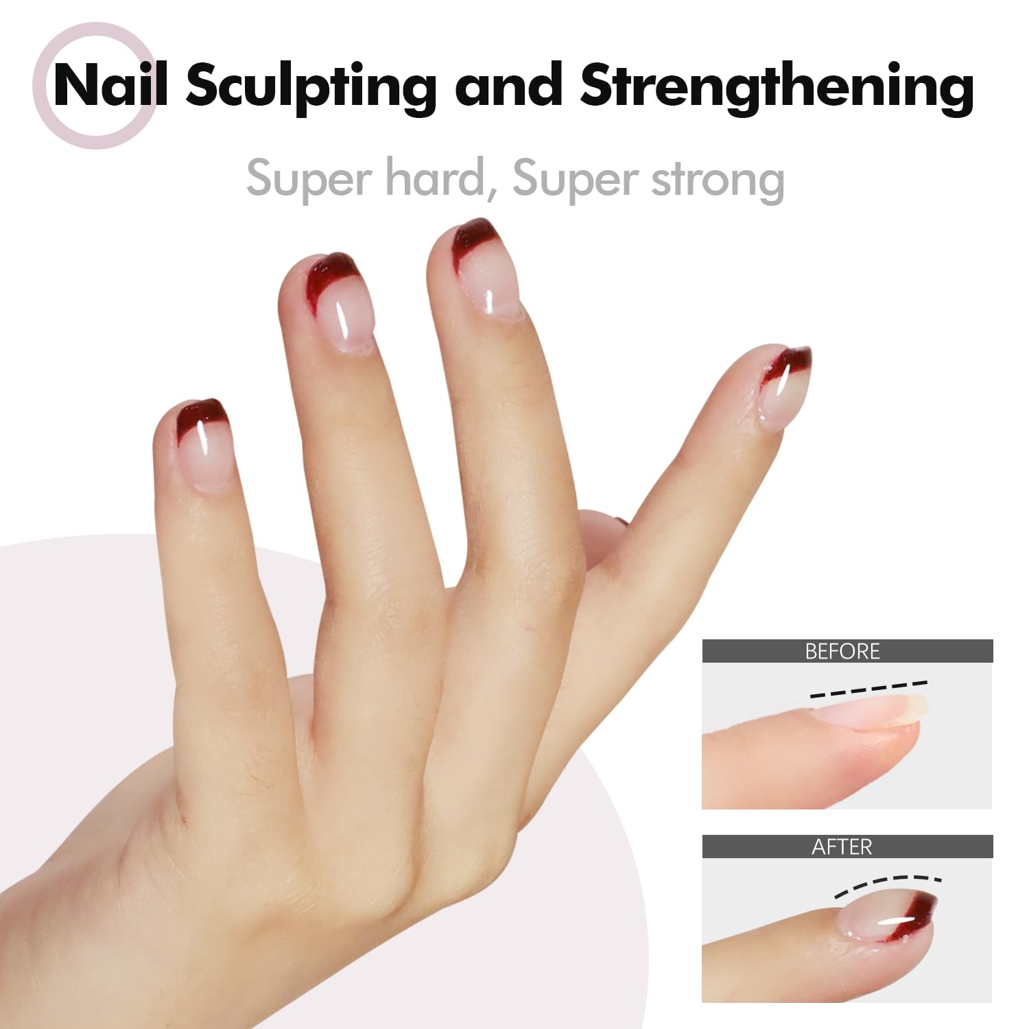 FZANEST Painless Hard Gel for Nail Sculpture and Extensions