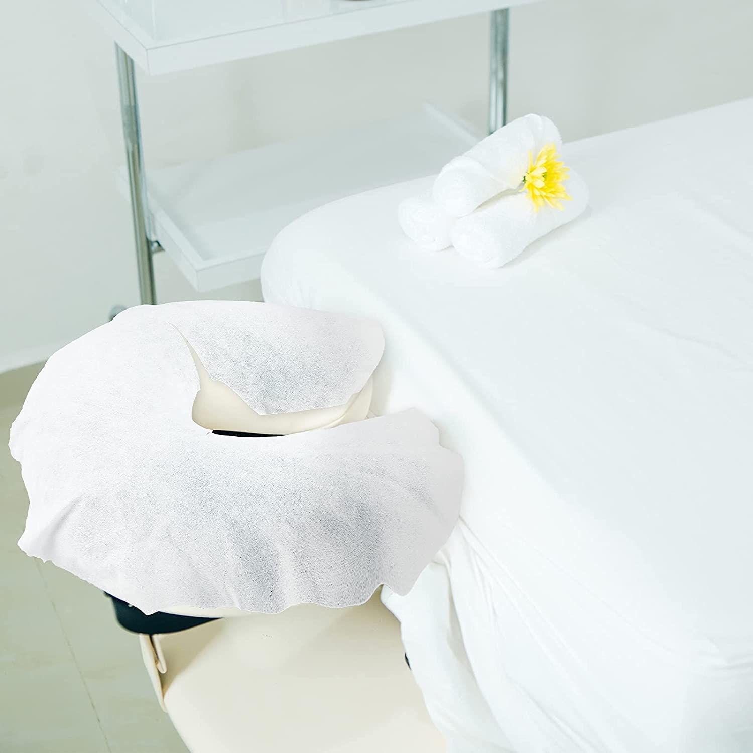 150 Count Disposable Headrest Sheets for Massage Tables and Exam Tables
