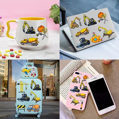 Construction Themed Temporary Tattoos for Kids 96PCS