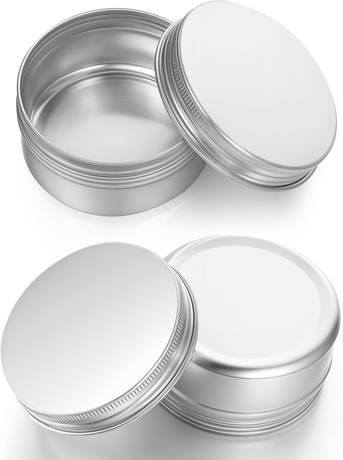 6 Pcs 27oz Aluminum Tin Cans with Screw Lid