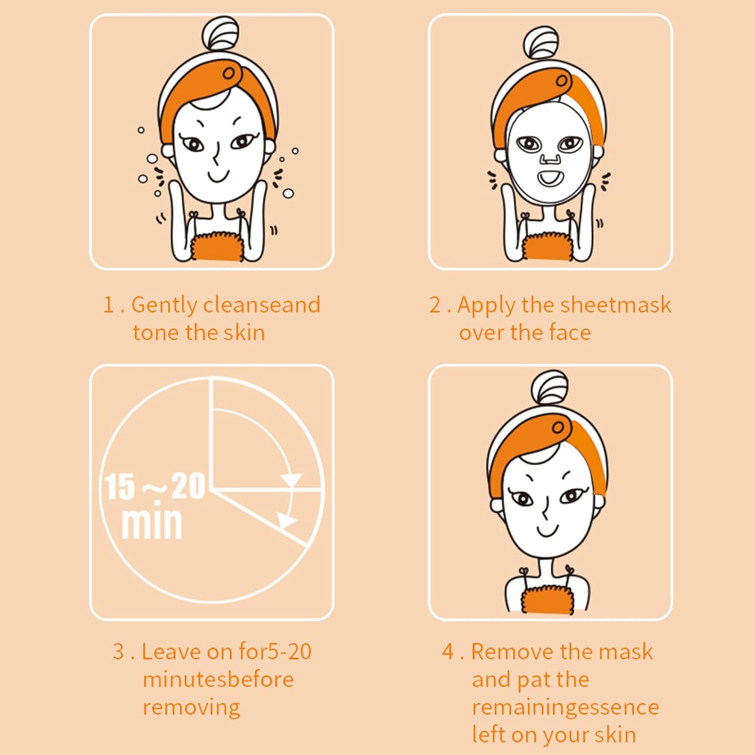 18 Pack Collagen Face Masks for Hydration and Skin Care