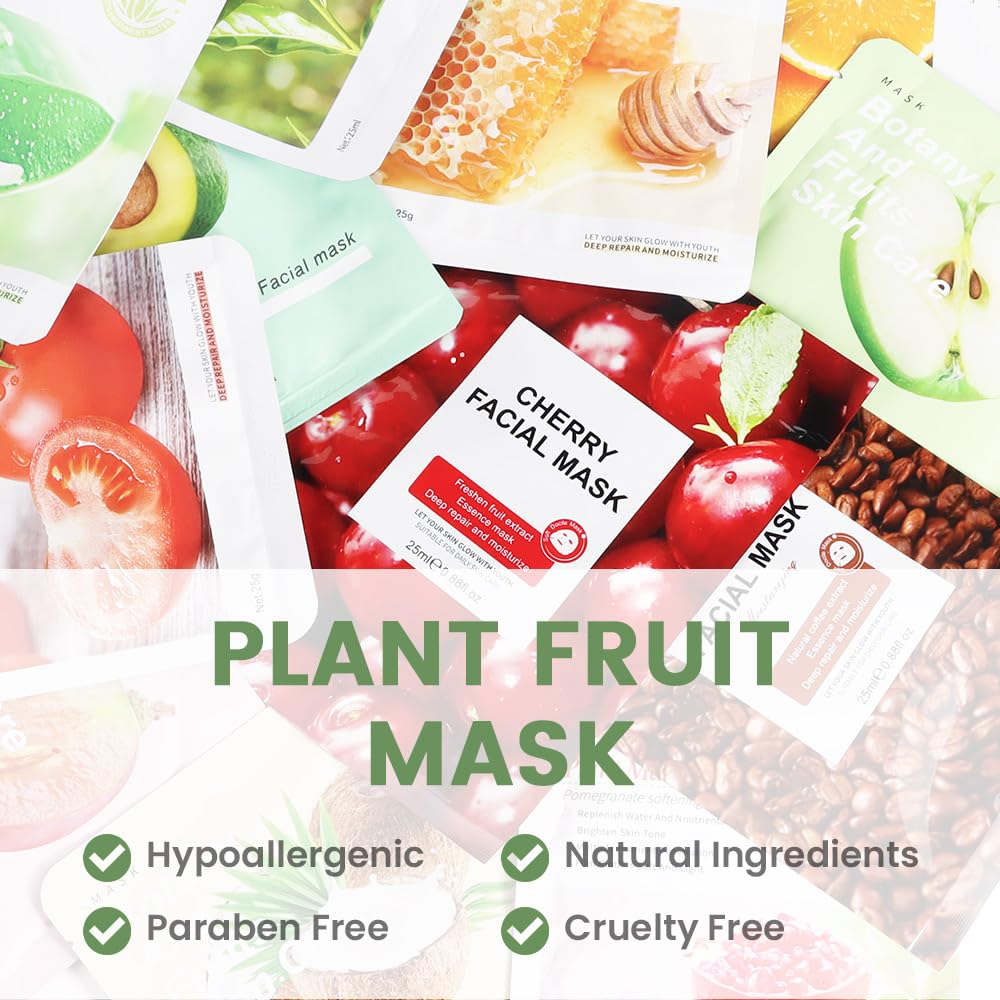 Kaely 12-Pack Face Masks for Kids and Teens