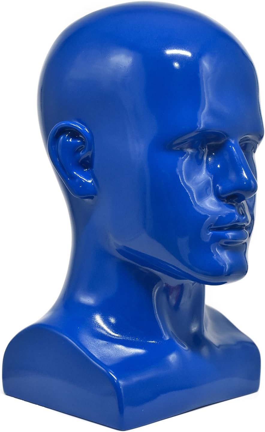 PVC Mannequin Head Black Male Display Dummy