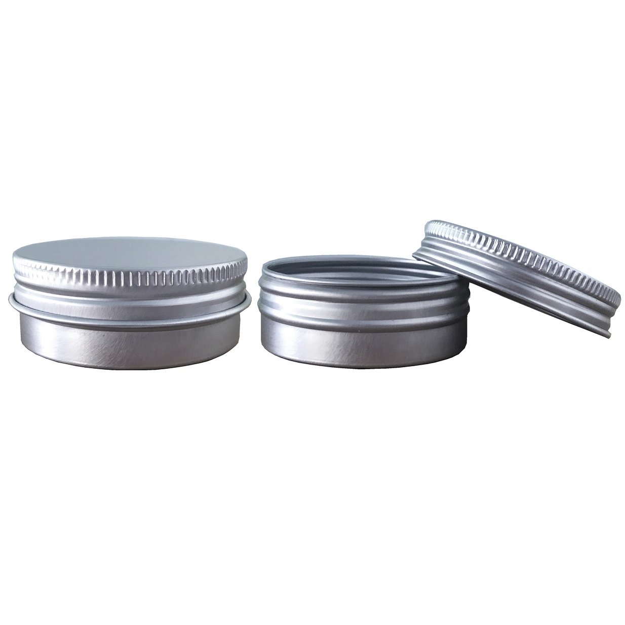 Wuiil 6 Pack Aluminum Tin Jars with Screw Cap Lid 1 Oz 30ml