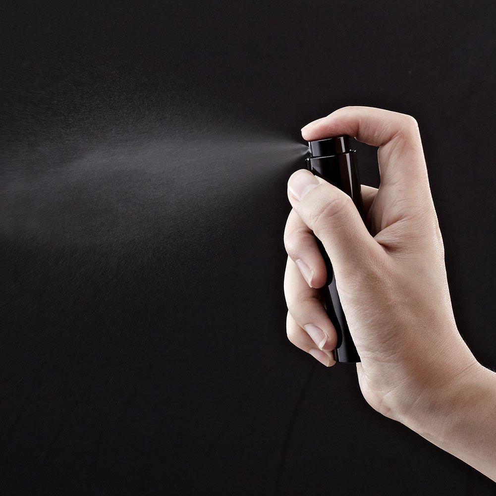 Lisapack 8ml Atomizer Spray Bottle Matte Black