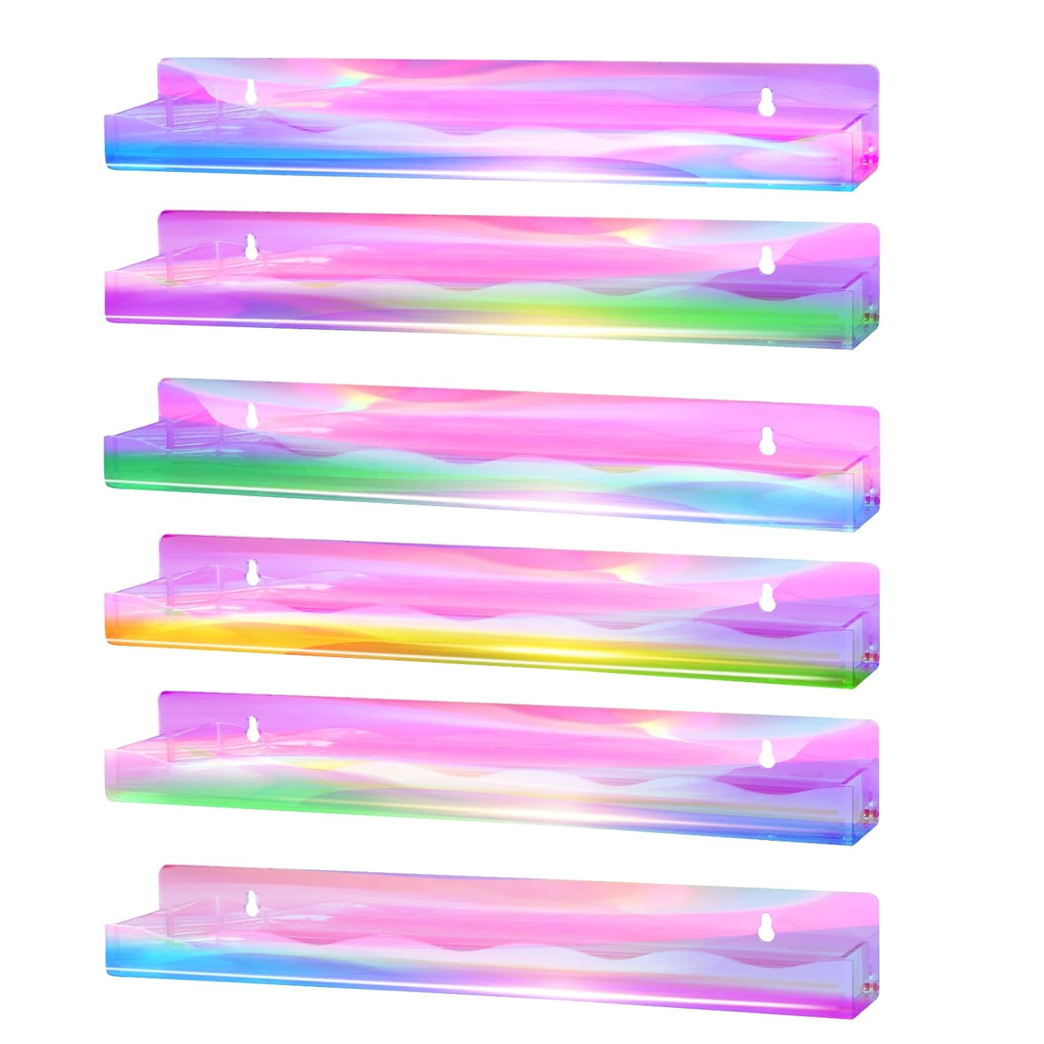 Iridescent Nail Polish Wall Organizer 6 Packs