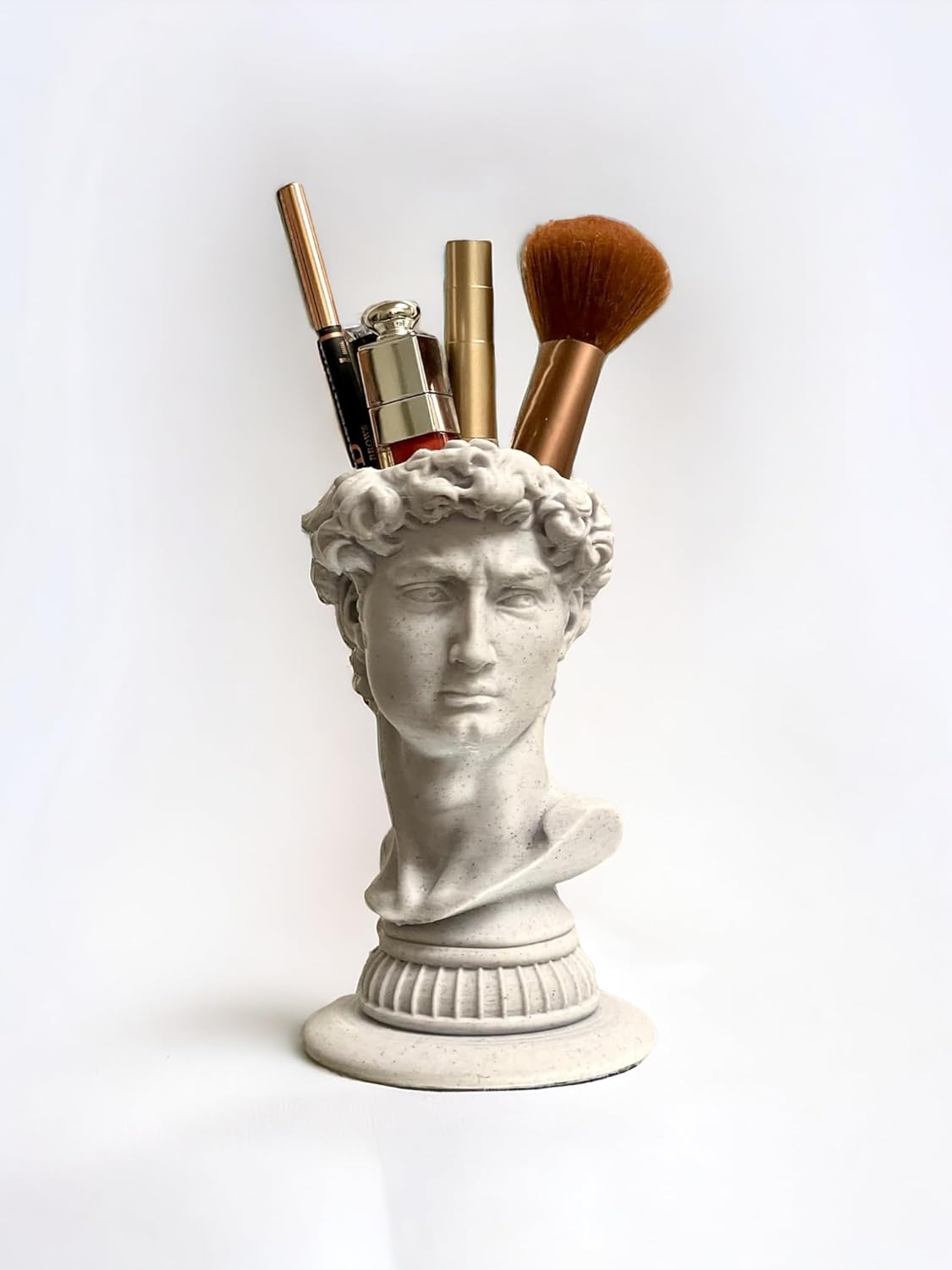 David Head Bust Statue Makeup Organizer