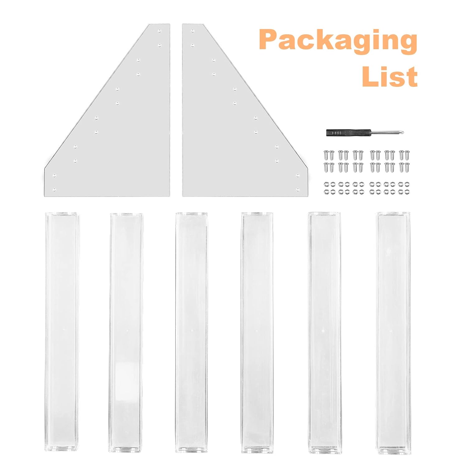 Acrylic Nail Polish Organizer Stand 6 Tier Holds 72 Bottles