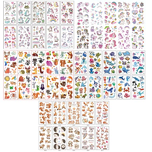 BOSOIRSOU 600 PCS Temporary Tattoos for Kids