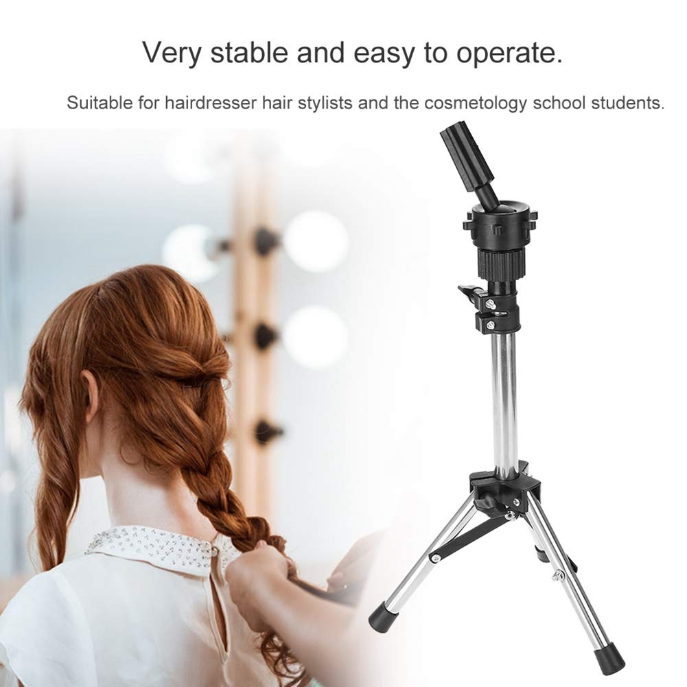 Professional Hair Practice Mannequin Head with Adjustable Tripod Stand
