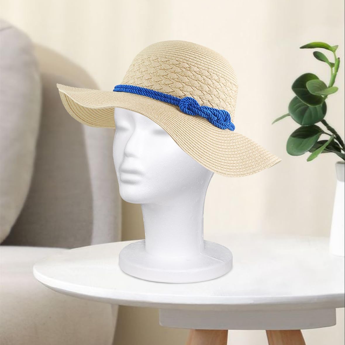 Leeven Foam Wig Head Stand for Wigs Display