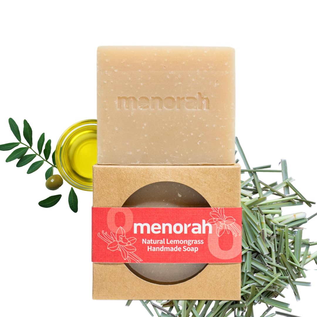 Menorah Natural Bar Soap with Lemongrass