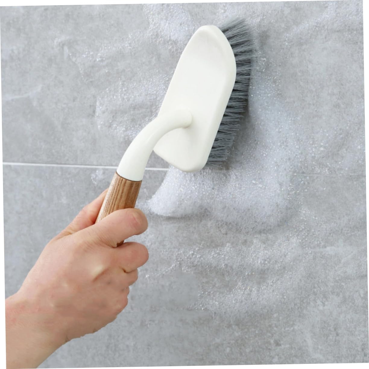 2pcs Household Tough Bristle Cleaning Brush for Bathroom and Toilet