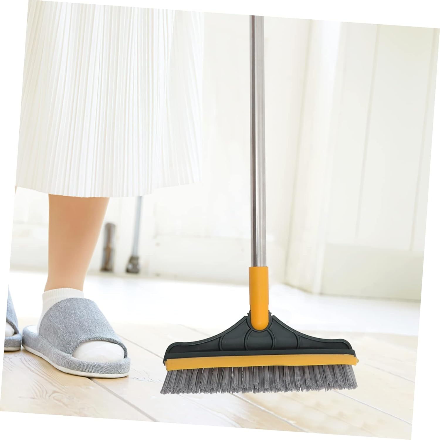 Dual-Sided Floor Cleaning Brush for Bathroom and Kitchen