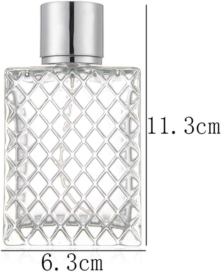 100ML Glass Spray Bottles with Silver Sprayer and Accessories
