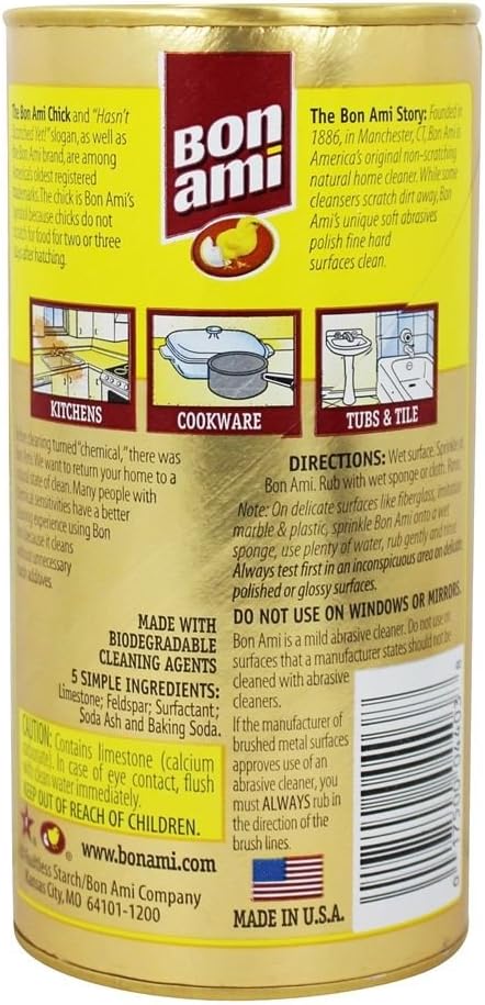 Bon Ami All Natural Powder Cleanser 14 Oz