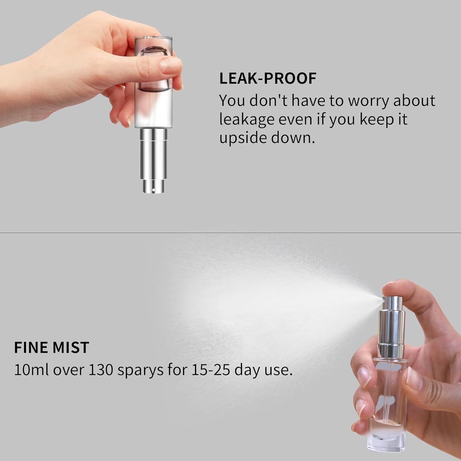 MUB 10ml Perfume Travel Atomizer Bottle