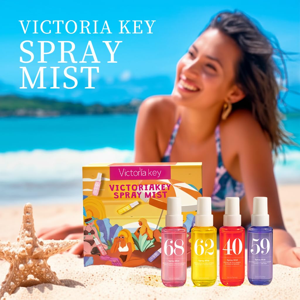 Mini Summer Fragrance Spray Mist Gift Set 4 Scents