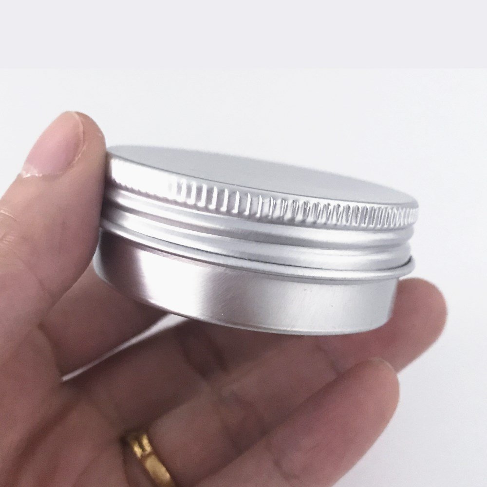 Wuiil 6 Pack Aluminum Tin Jars with Screw Cap Lid 1 Oz 30ml