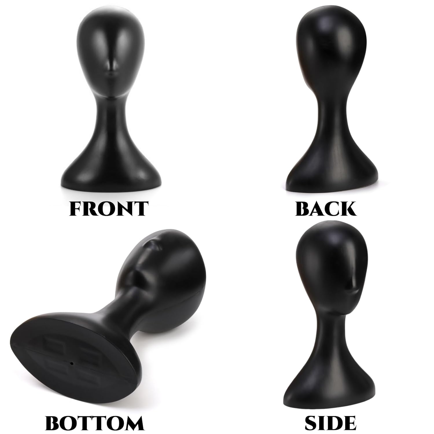 Acshio 16 Inch Plastic Wig Head Stand with Neck
