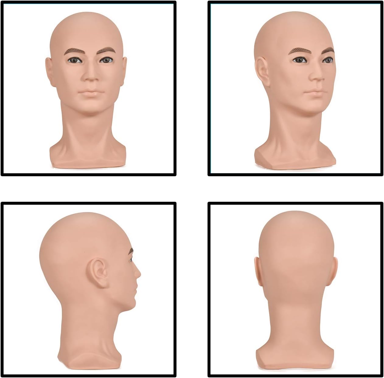 ZMS Male Mannequin Training Head with Free Table Clamp